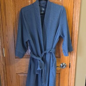 Sonoma Navy Textured Robe